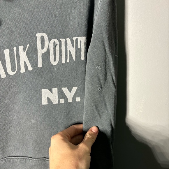 Free People X Retro Brand Montauk Distressed Hoodie Womens Size Medium - Picture 4 of 7